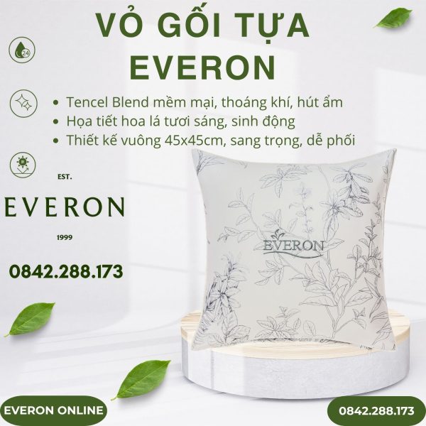 Vỏ gối tựa Everon EPTC25036 Vườn Tươi Tốt