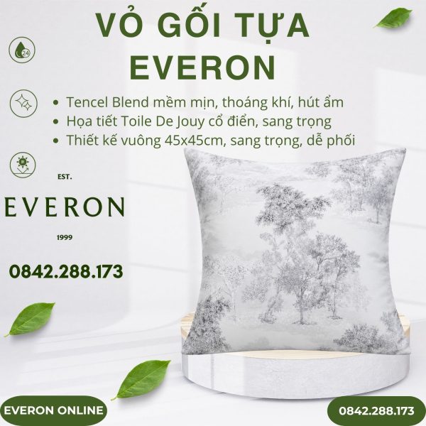 Vỏ gối tựa Everon EPTC27023 Toile De Jouy