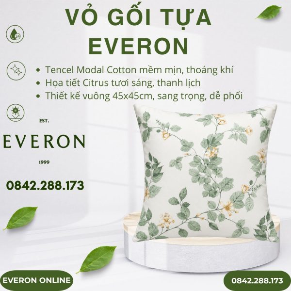 Vỏ gối tựa Everon EPTMC27022 Citrus 45x45cm