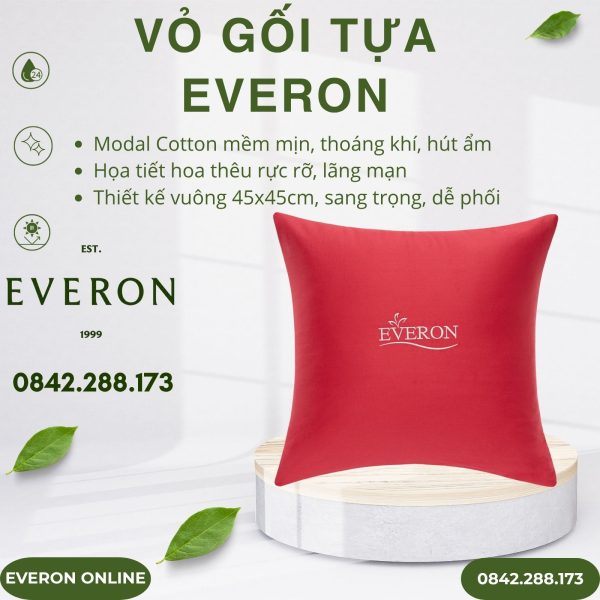 Vỏ gối tựa Everon ESM25019 Yêu Nồng Nhiệt