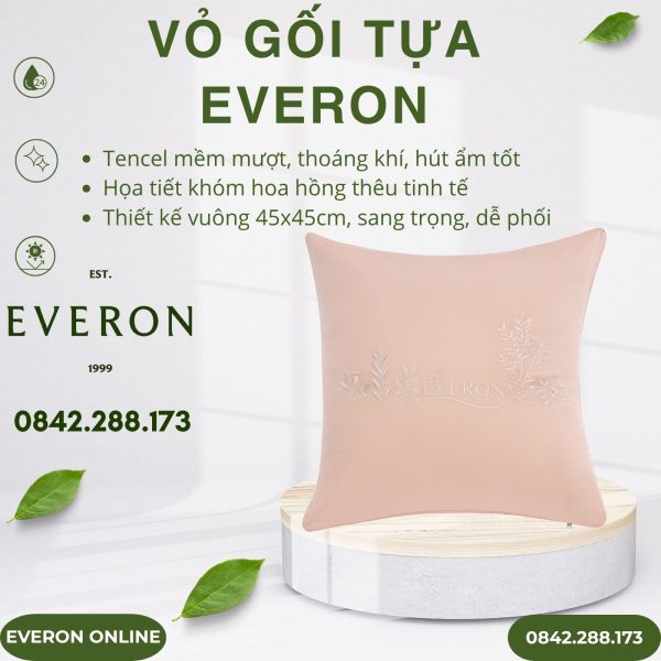Vỏ gối tựa Everon EST25022 Khóm Hoa Rung Động