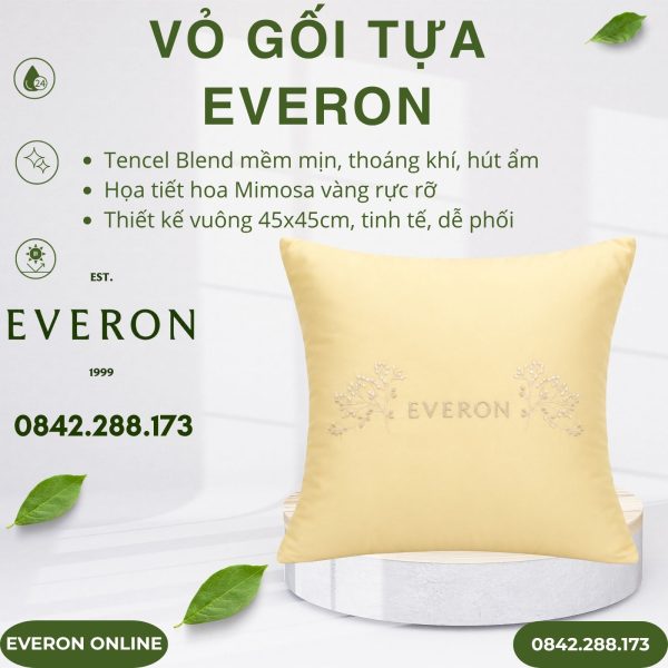 Vỏ gối tựa Everon ESTC27005 Mimosa 45x45cm
