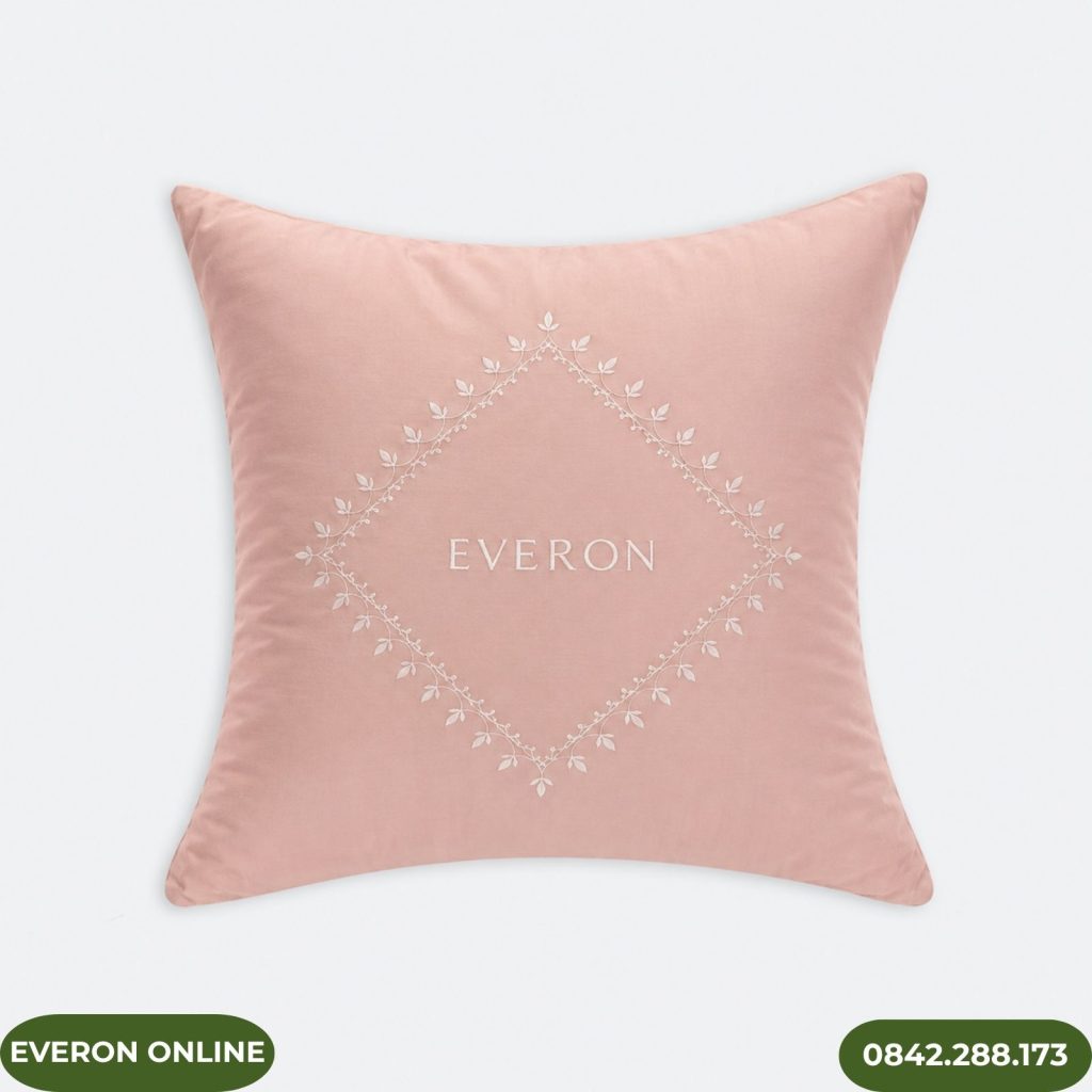 Vỏ gối tựa Modal Cotton Everon Blush